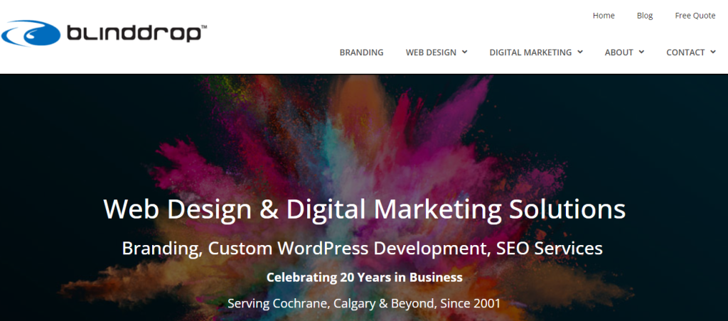 BlindDrop Design - seo companies in Banff