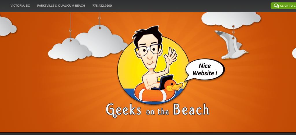 Geeks on the beach