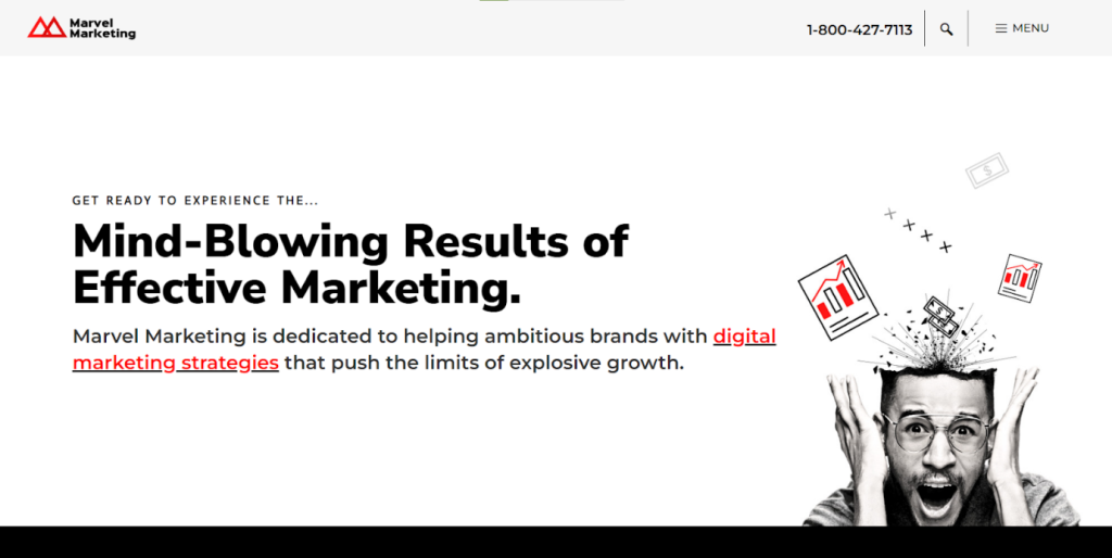 Marvel Marketing - web development