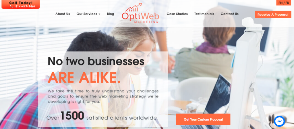 Optiwebmarketing - seo companies in Montreal
