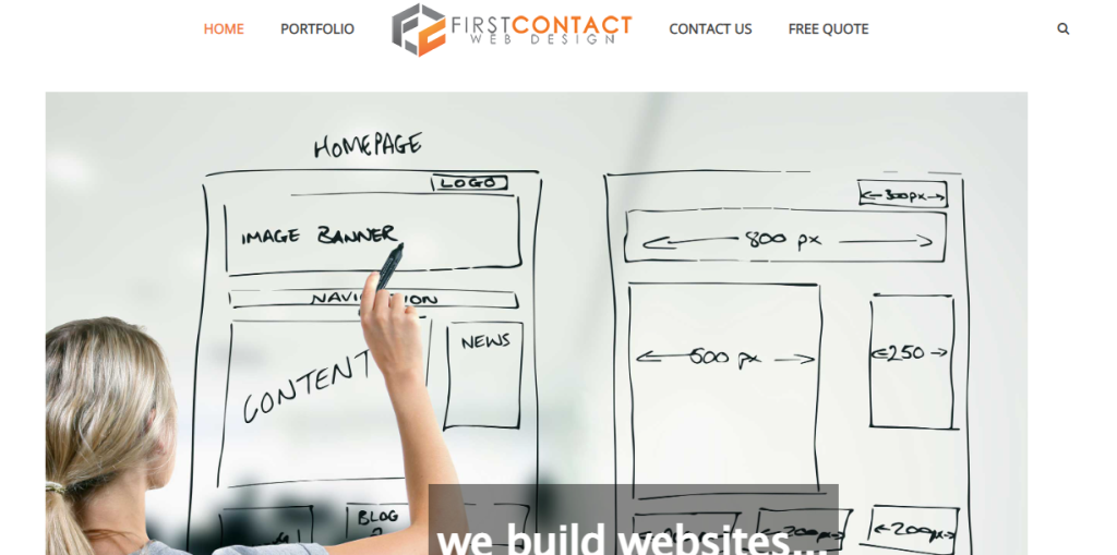 first contact web design